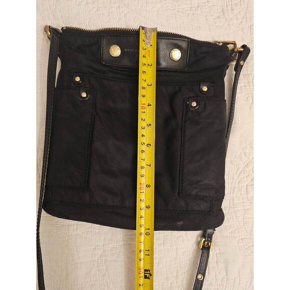 Marc by Marc Jacobs black nylon crossbody purse dual front pockets, Q style, Y2K - Picture 8 of 15